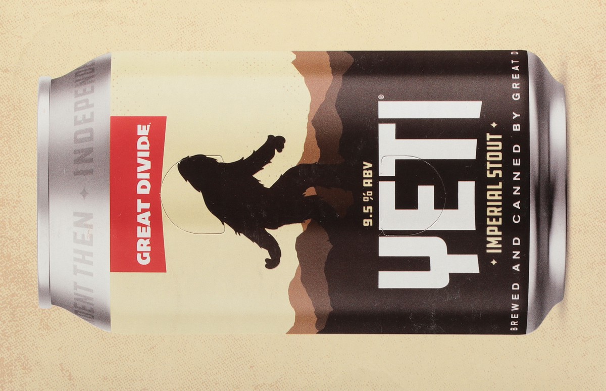 slide 9 of 9, Great Divide Brewing Co. Brewing Co. Imperial Stout Yeti Beer 6 - 12 oz Cans, 6 ct