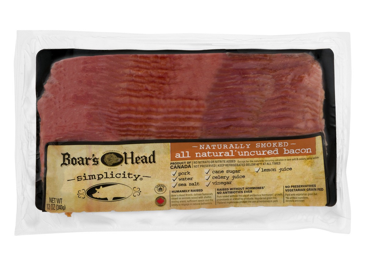 slide 1 of 11, Boar's Head Simplicity Smoked Bacon, 1 ct