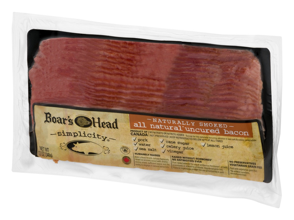 slide 4 of 11, Boar's Head Simplicity Smoked Bacon, 1 ct