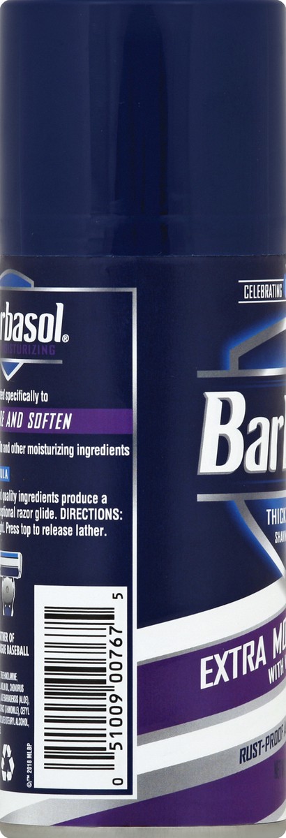 slide 3 of 6, Barbasol Extra Moisturizing With Vitamin E, 7 oz