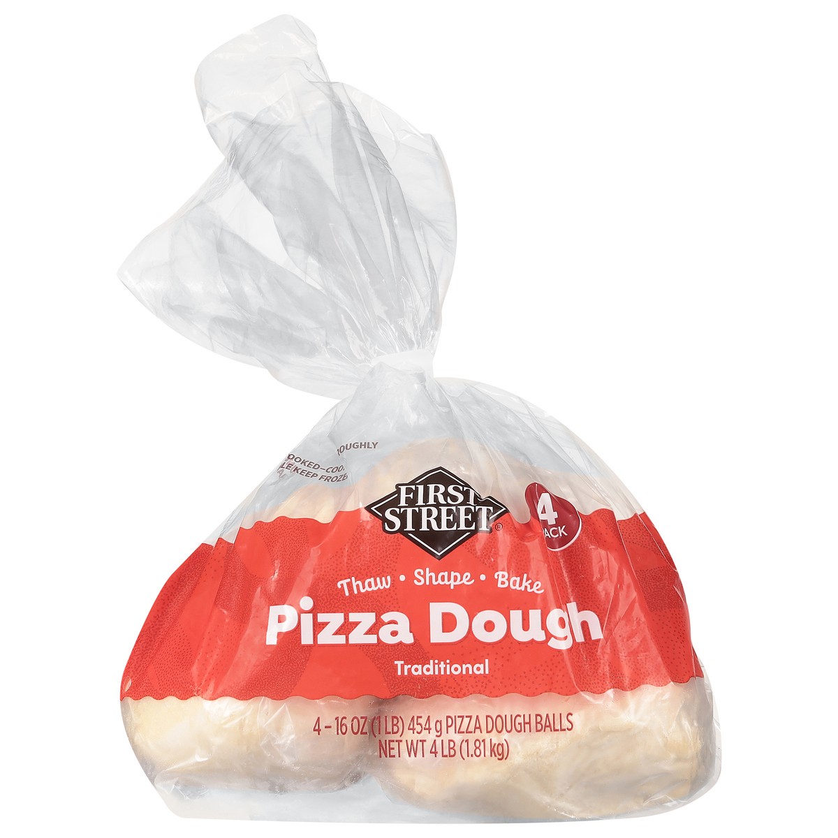 slide 4 of 14, First Street First Stree Pizza Dough Ball Frz, 4 ct; 16 oz