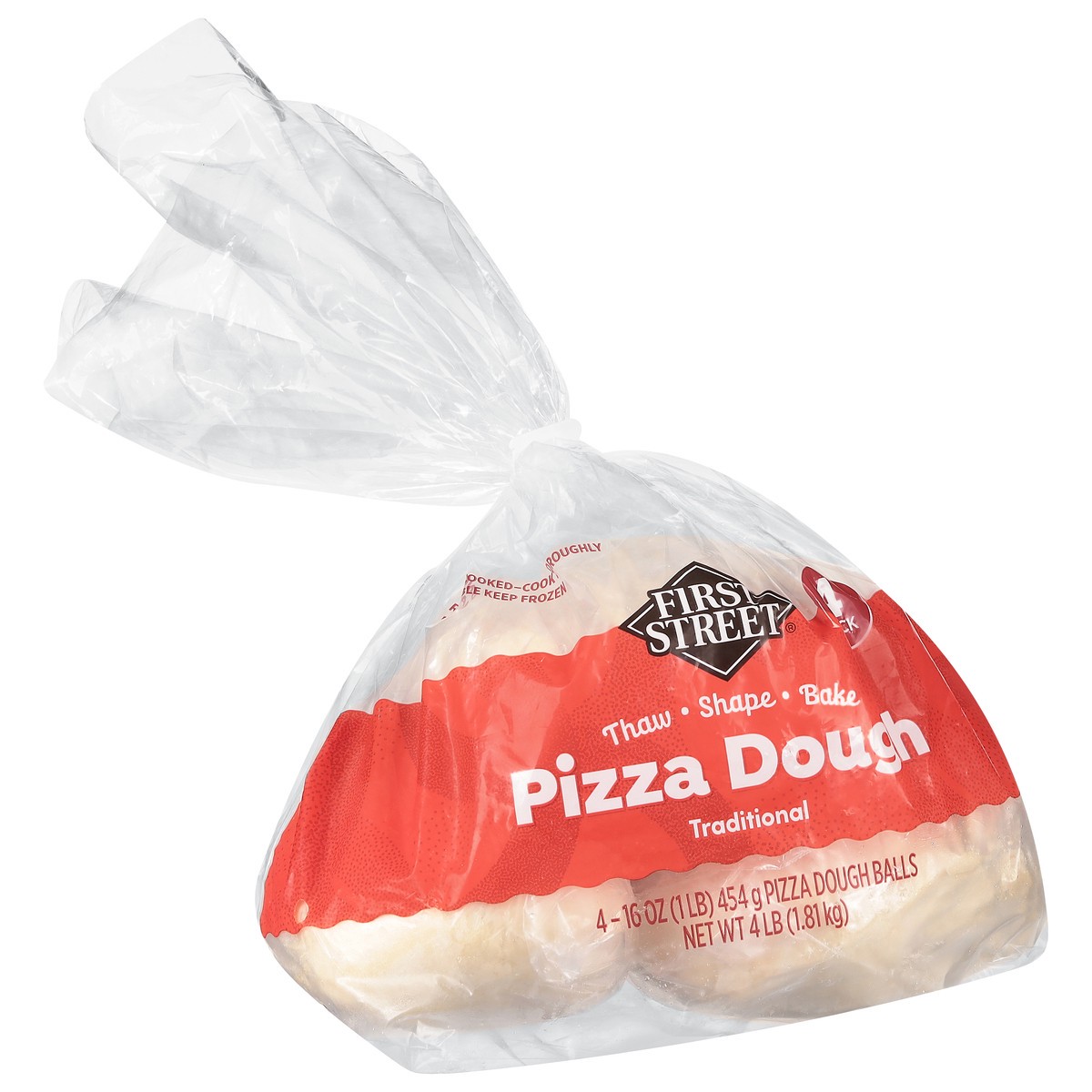 slide 8 of 14, First Street First Stree Pizza Dough Ball Frz, 4 ct; 16 oz