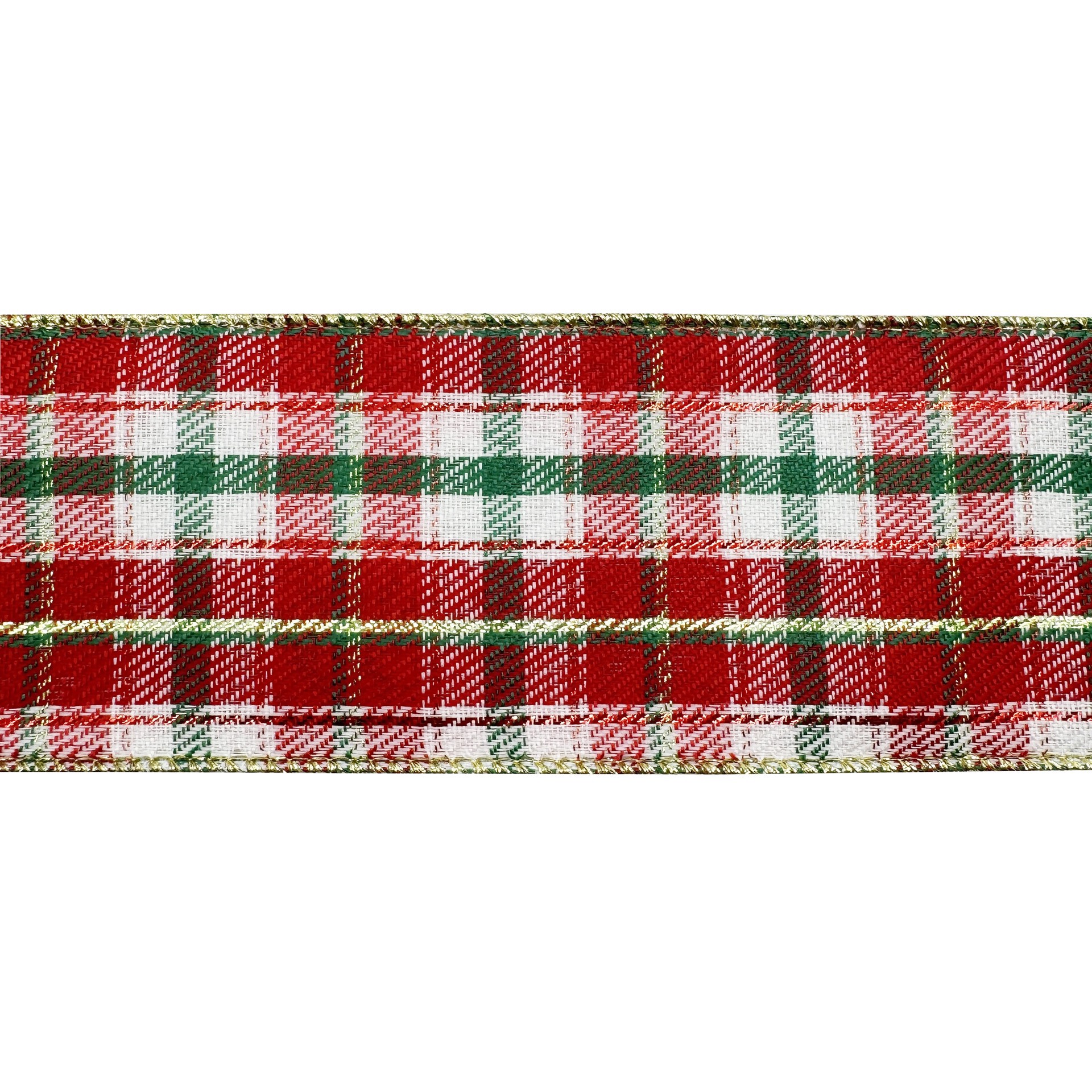 slide 3 of 4, 20.5" Red, White & Green Plaid Tree Bow By Celebrate It, 11 in x 20.5 in
