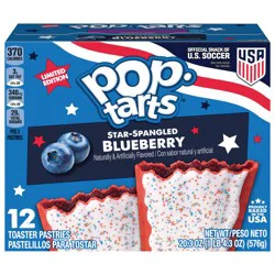 POP TARTS Pop-Tarts Star-Spangled Blueberry Toaster Pastries, U.s. Soccer, 12 Count