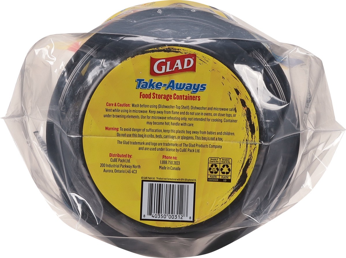 slide 4 of 11, Glad Take-Aways Round, 40 ct