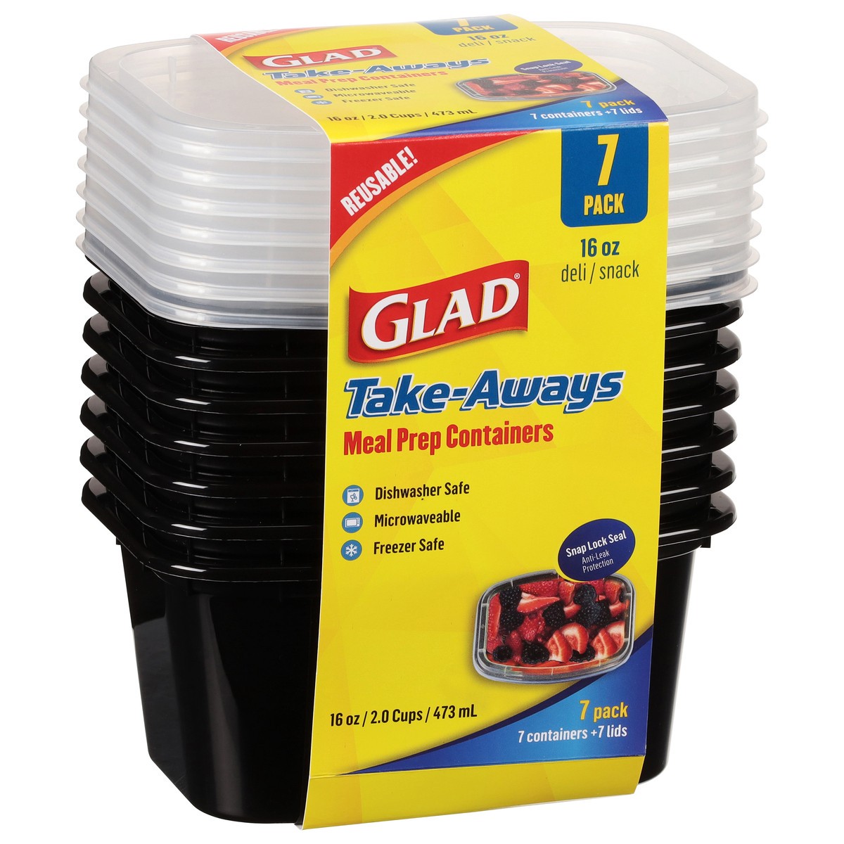 slide 5 of 10, Glad Take-Aways Deli Snack, 7 ct