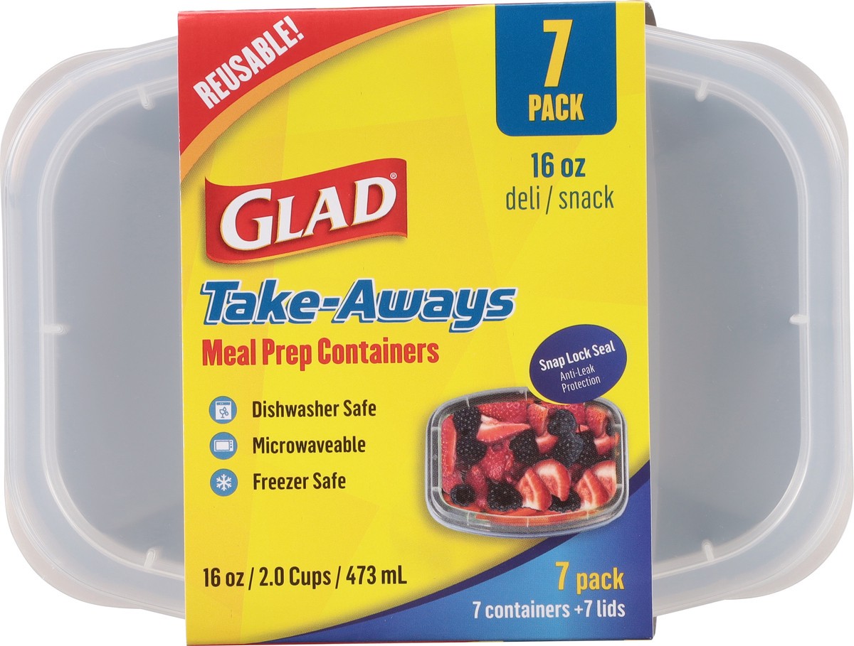 slide 4 of 10, Glad Take-Aways Deli Snack, 7 ct