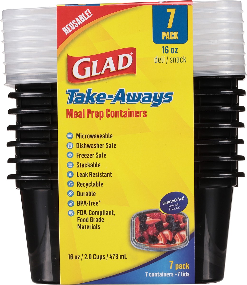 slide 2 of 10, Glad Take-Aways Deli Snack, 7 ct