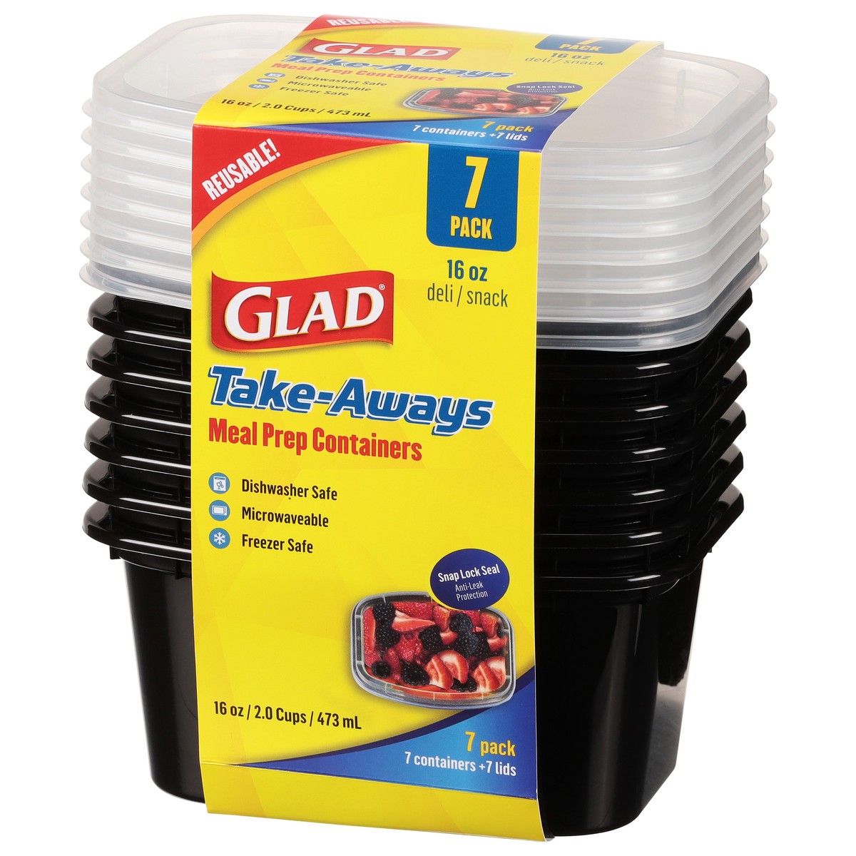 slide 6 of 10, Glad Take-Aways Deli Snack, 7 ct