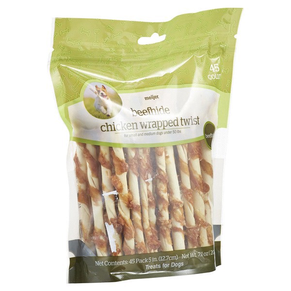 slide 4 of 29, Meijer Main Choice Rawhide Twists Dog Treats, 5, 45 ct