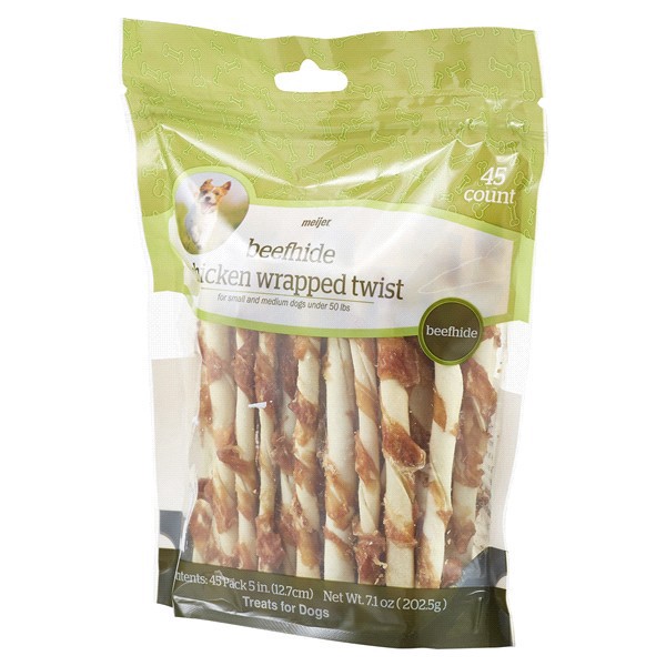 slide 8 of 29, Meijer Main Choice Rawhide Twists Dog Treats, 5, 45 ct