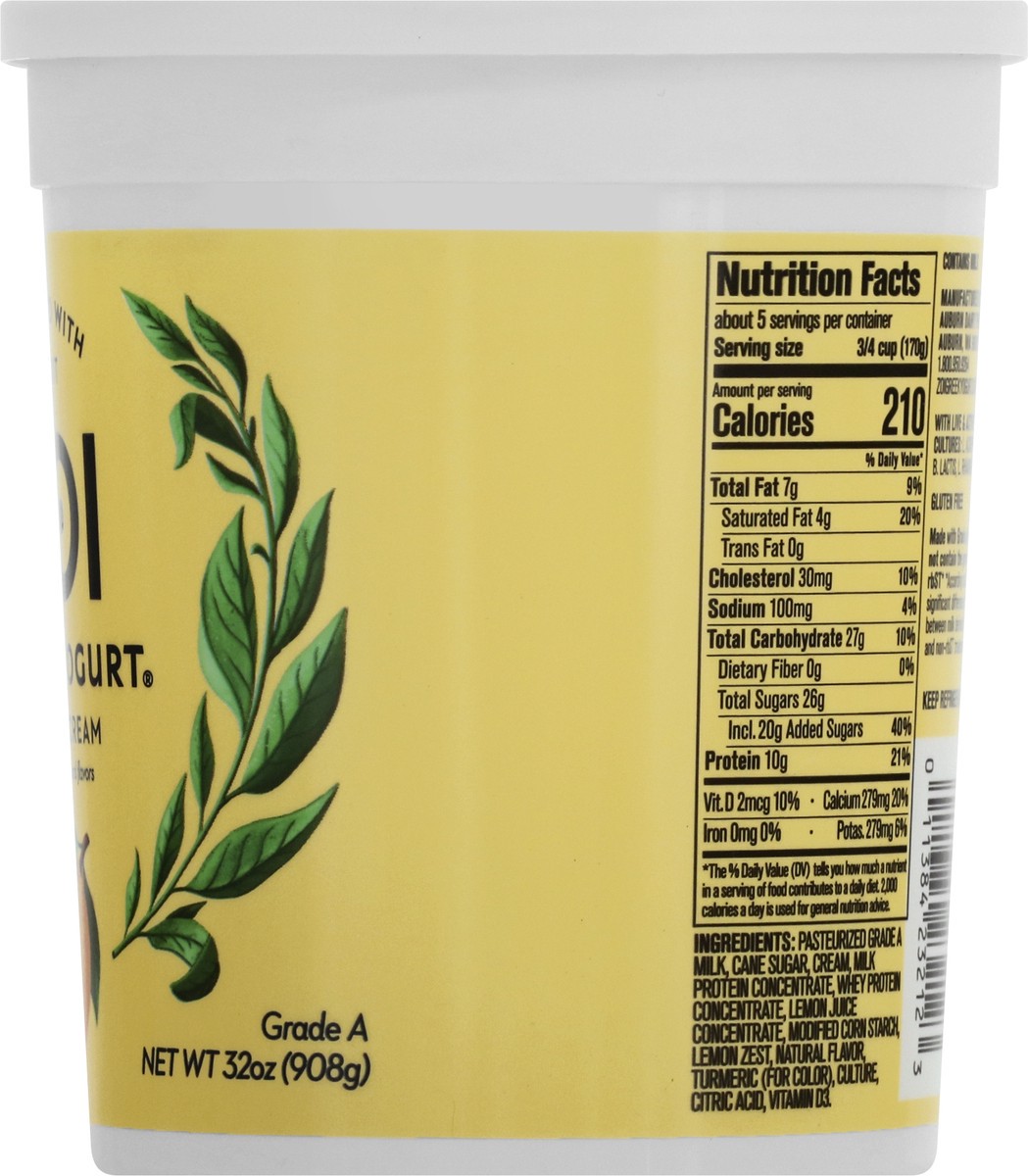 slide 3 of 12, Zoi Lemon Cream Greek Yogurt, 32 oz