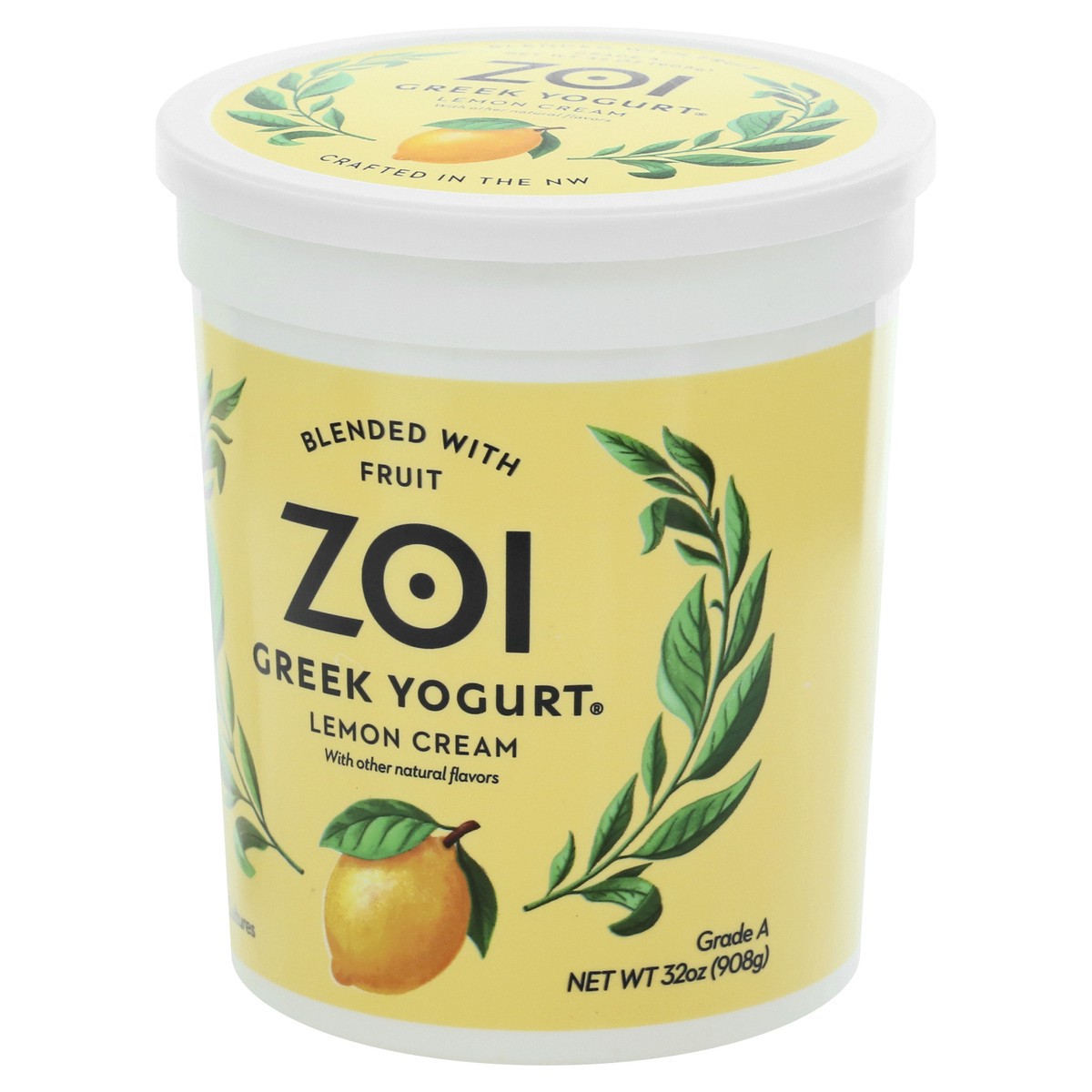 slide 7 of 12, Zoi Lemon Cream Greek Yogurt, 32 oz