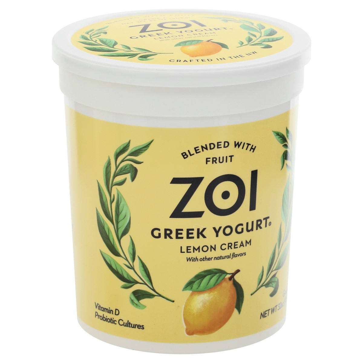 slide 4 of 12, Zoi Lemon Cream Greek Yogurt, 32 oz