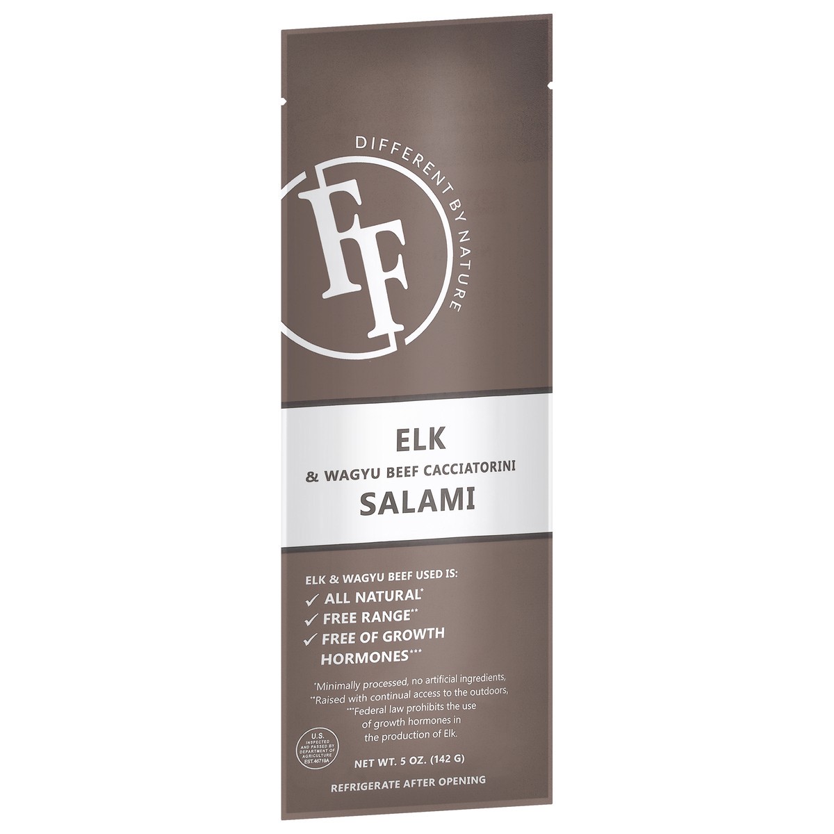 slide 4 of 4, Fossil Farms Elk & Wagyu Beef Cacciatorini Salami 5 oz, 5 oz