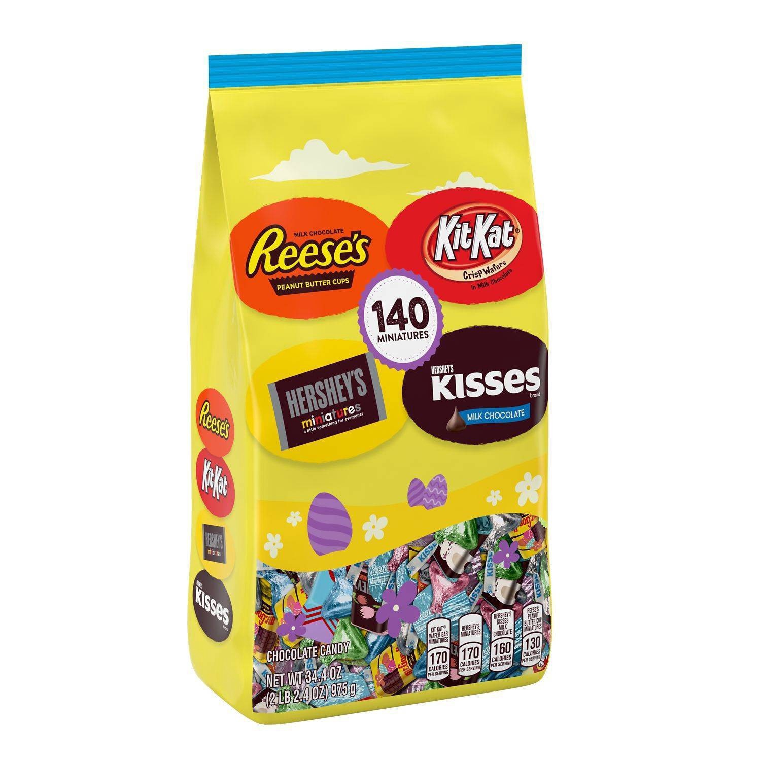 slide 1 of 3, Hershey's Easter Assorted Miniatures Chocolate Candy, 34.4 oz