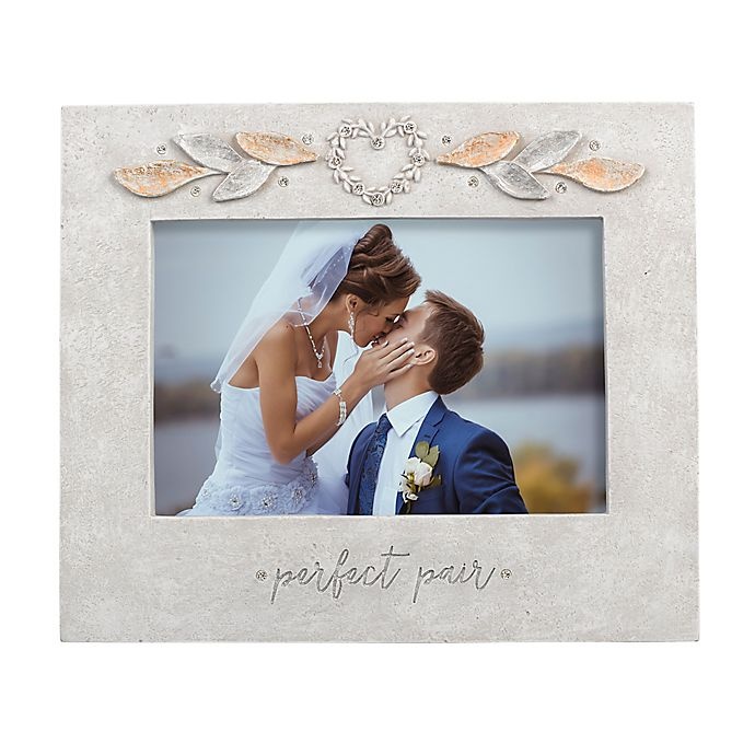 slide 1 of 1, Grasslands Road Perfect Pair Wedding Frame - Gray, 4 in x 6 in