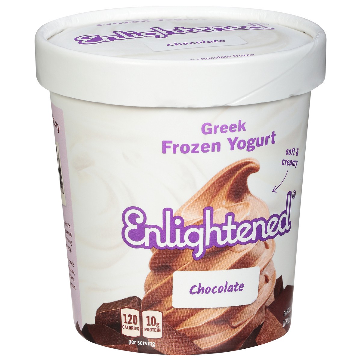 slide 3 of 9, Enlightened Triple Chocolate Brownie Dough Ice Cream, 16 oz