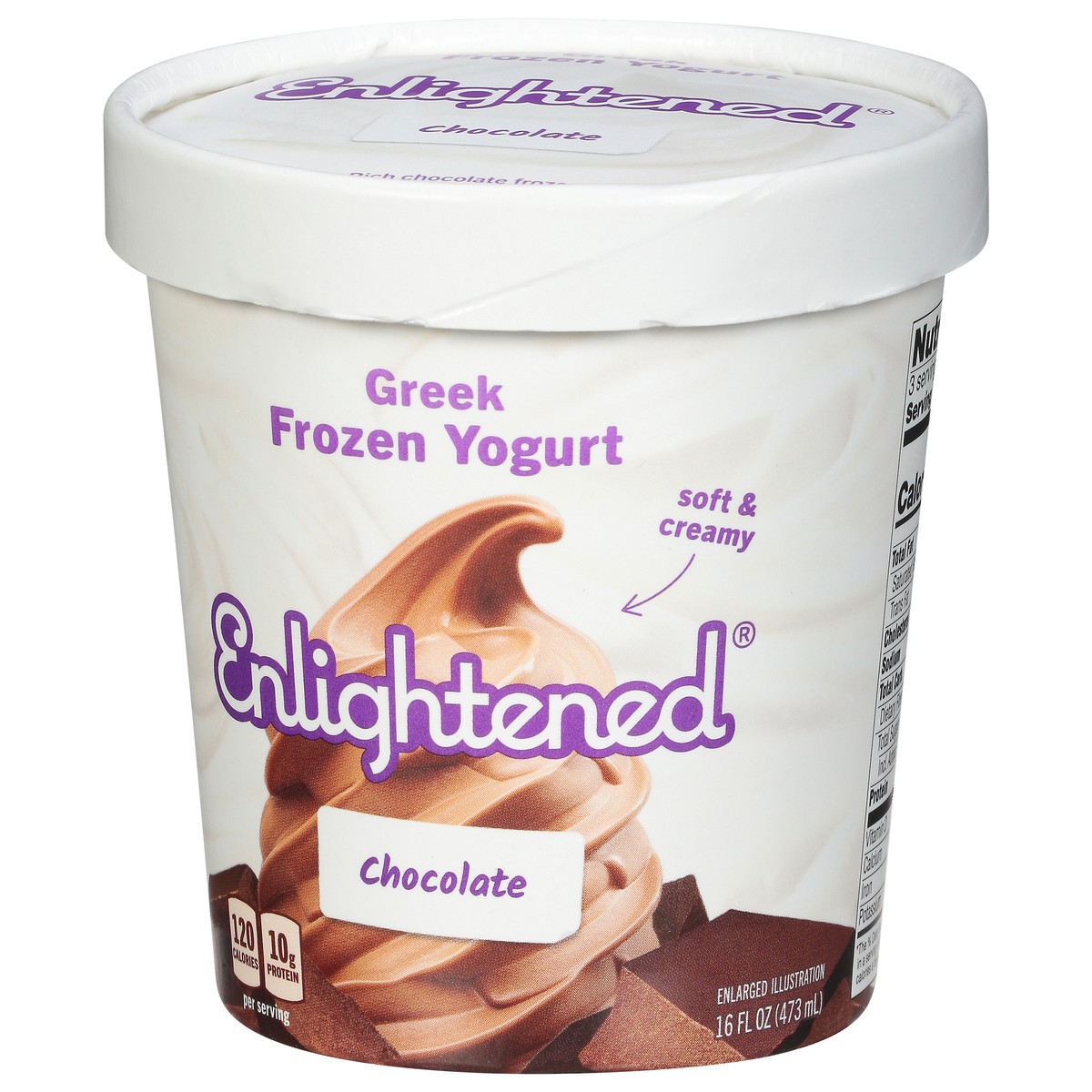 slide 9 of 9, Enlightened Triple Chocolate Brownie Dough Ice Cream, 16 oz