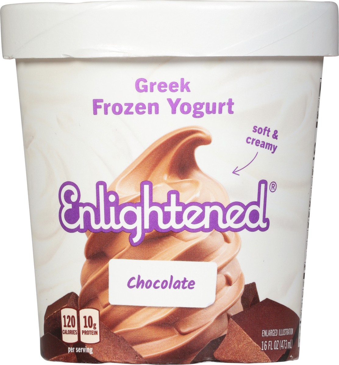 slide 6 of 9, Enlightened Triple Chocolate Brownie Dough Ice Cream, 16 oz