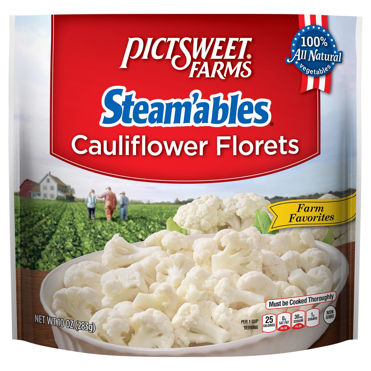 slide 1 of 6, Pictsweet Farms Steamables Cauliflower Florets - 10 Oz, 10 oz