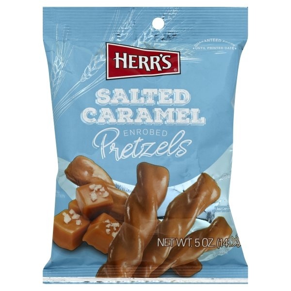 slide 1 of 1, Herr's Salted Caramel Chocolate Pretzels, 5 oz