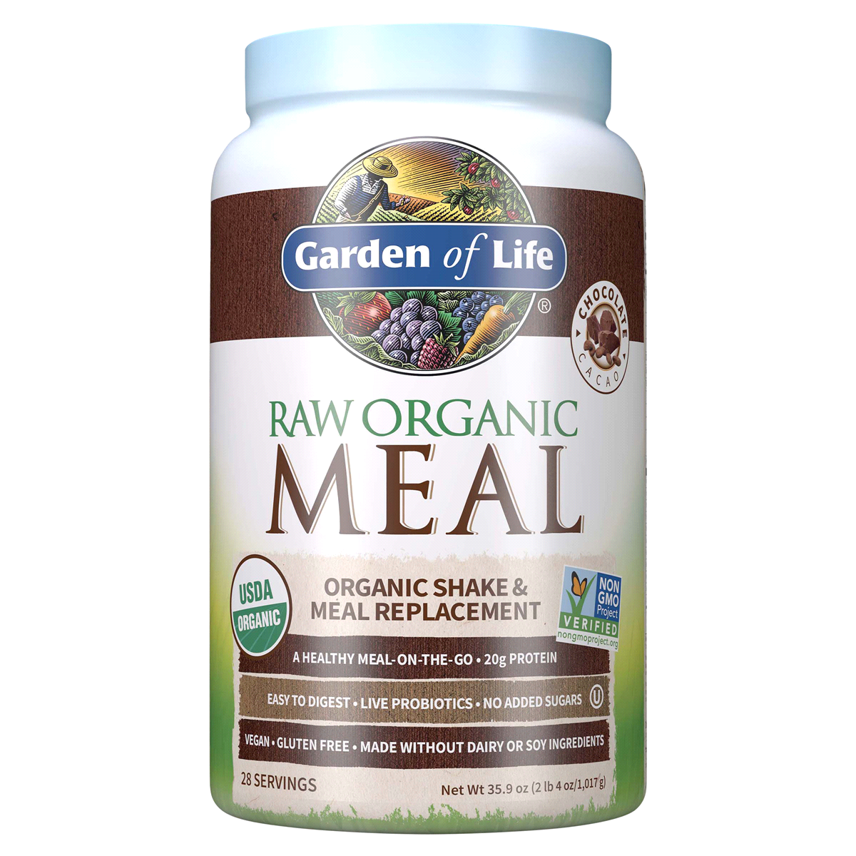 slide 1 of 5, Garden of Life Shake & Meal Replacement 35.9 oz, 35.9 oz