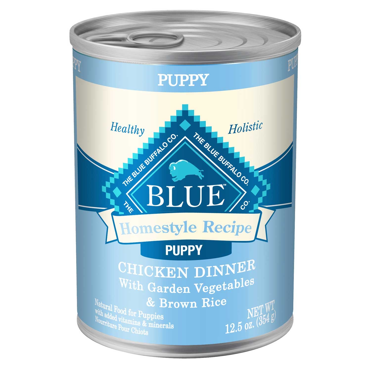 slide 1 of 1, Blue Buffalo Homestyle Recipe Chicken Dinner with Garden Vegetables Puppy, 12.5 oz
