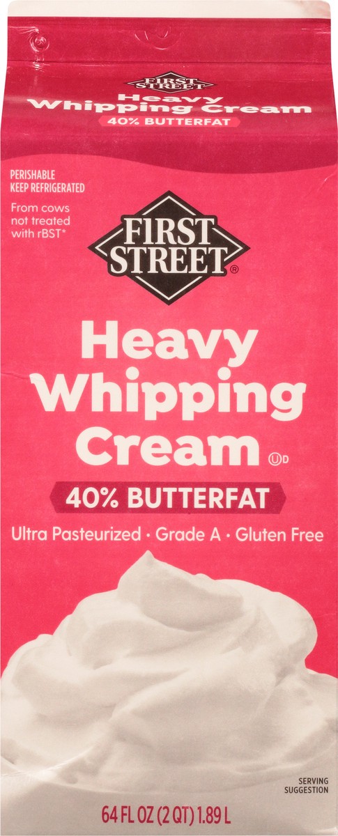 slide 5 of 9, First Street Heavy Whipping Cream, 64 oz