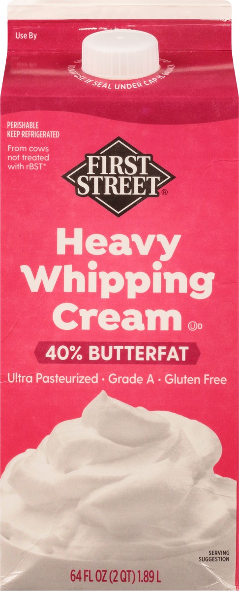 slide 6 of 9, First Street Heavy Whipping Cream, 64 oz