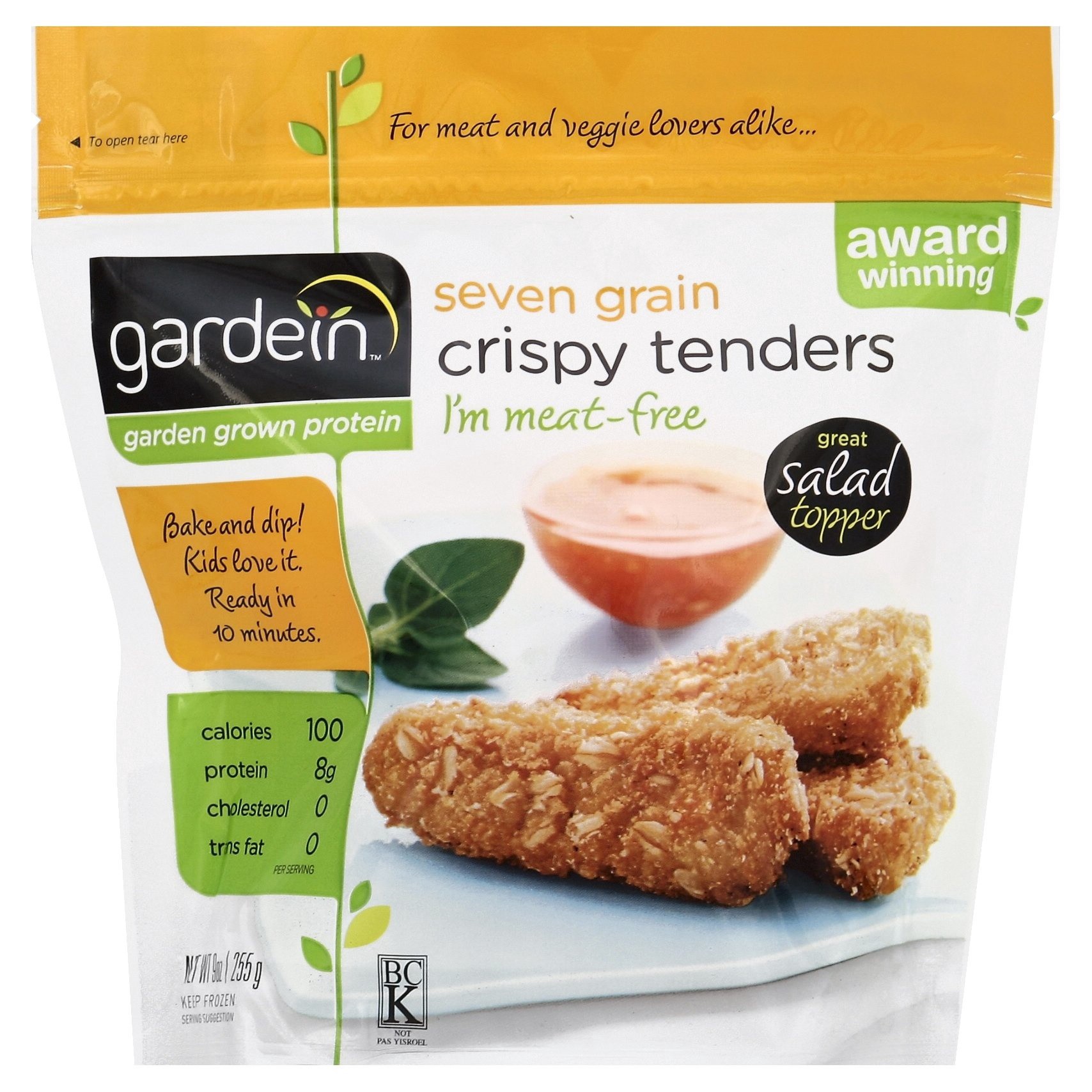slide 1 of 2, Gardein Plant-Based Seven Grain Crispy Tenders, Vegan, Frozen Meat Alternative, 9 oz., 9 oz