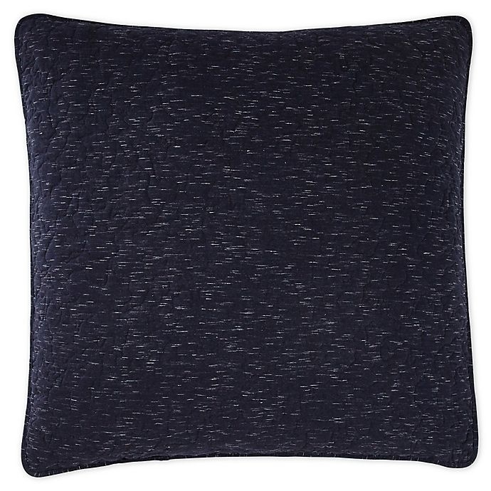 slide 1 of 6, DKNY Speckled Jersey European Pillow Sham - Navy, 1 ct