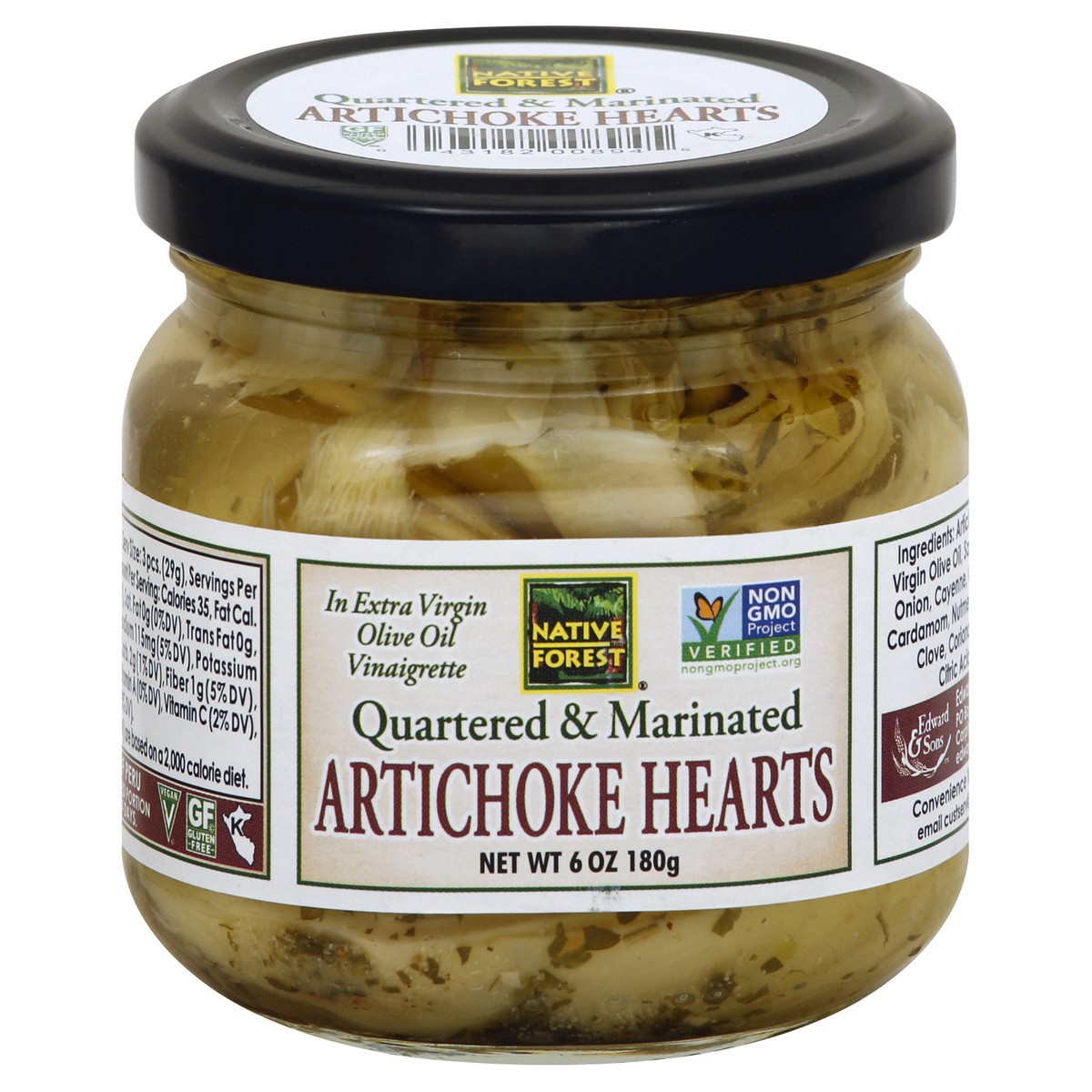 slide 3 of 3, Native Forest Artichoke Hearts 6 oz, 6 oz