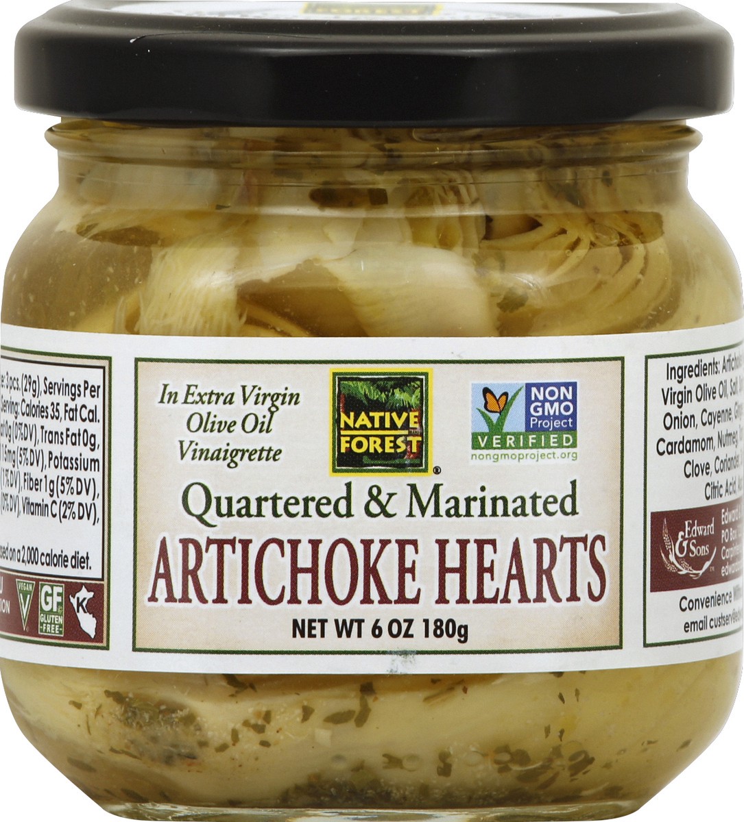 slide 1 of 3, Native Forest Artichoke Hearts 6 oz, 6 oz