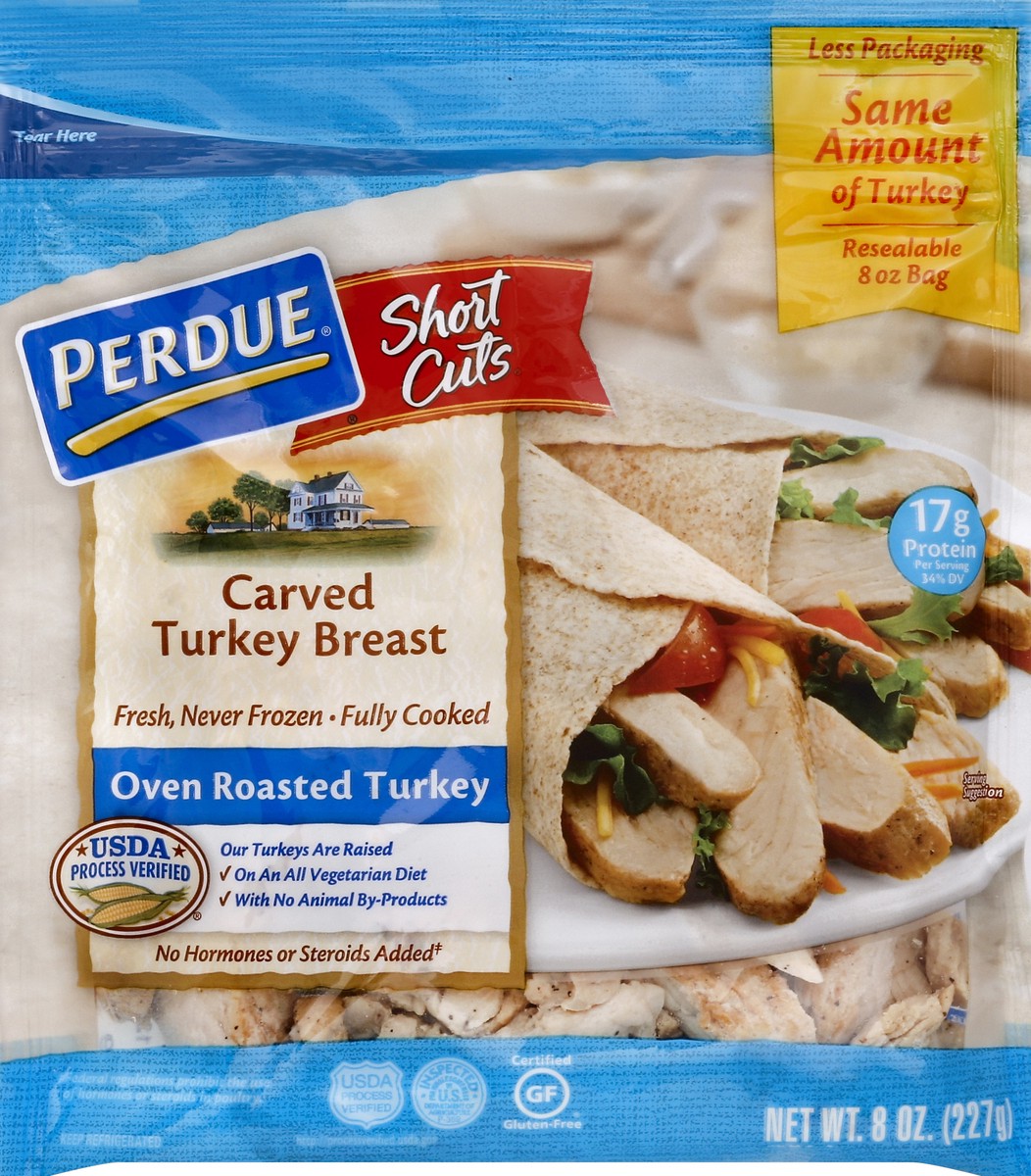 slide 5 of 5, Perdue Carved Turkey Breast Oven Roasted, 0.5 lb