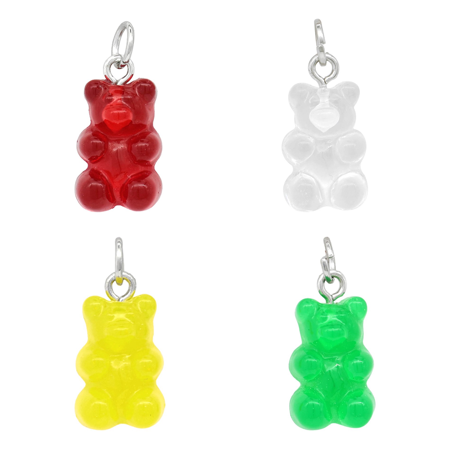 slide 2 of 3, Gummy Bear Charm Mix By Bead Landing, 23.8mm x 11.09mm charm size