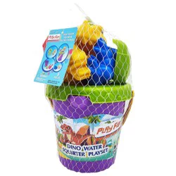 Play Fun Dino Water Squirter Bucket Playset