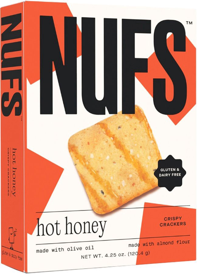 slide 1 of 1, Nufs Hot Honey Crackers, 4.25 oz