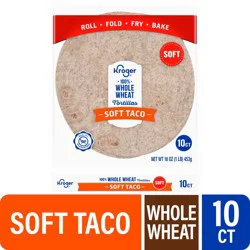 Kroger 100% Whole Wheat Tortillas Soft Taco
