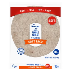 Kroger® 100% Whole Wheat Tortillas Soft Taco