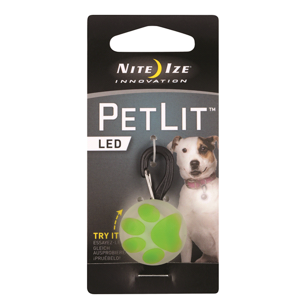 slide 1 of 4, Nite Ize PetLit LED Paw Collar Light, 1 ct