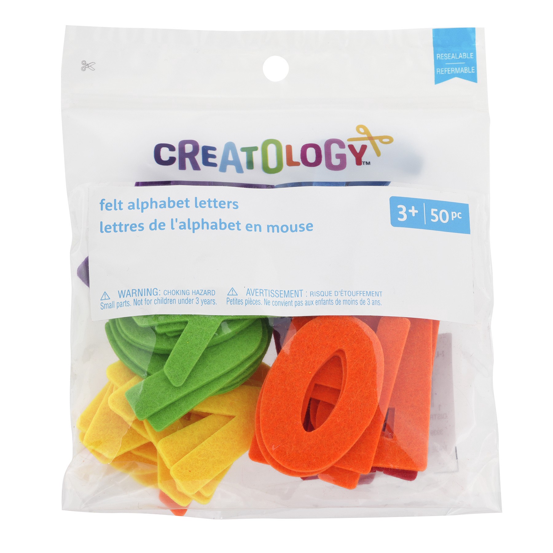 slide 2 of 2, Felt Alphabet Letters Scrap Pack, 50ct. By Creatology, 50 ct