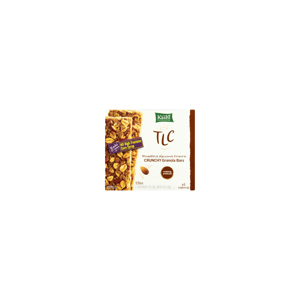 slide 1 of 4, Kashi Roasted Almond Crunch Granola Bars, 12 ct; 8.4 oz
