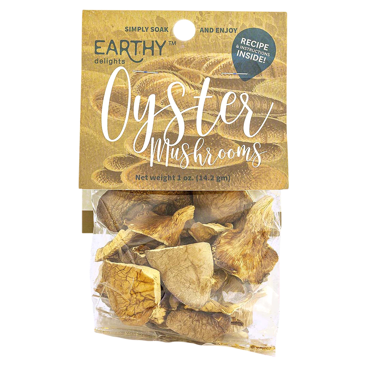 slide 1 of 5, Earthy Delights Dried Oyster Mushrooms, 1 oz, 1 oz