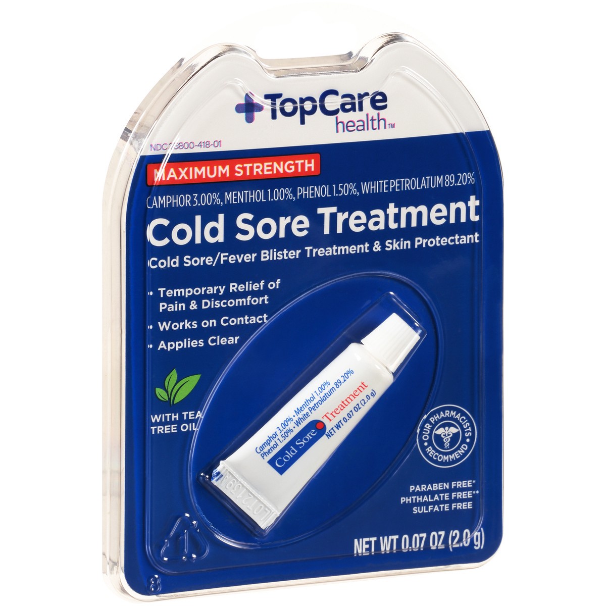 slide 2 of 9, TopCare Cold Sore Treatment, 0.07 oz