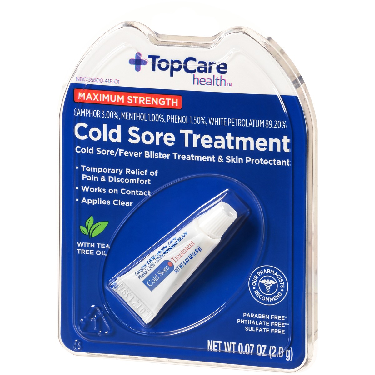 slide 3 of 9, TopCare Cold Sore Treatment, 0.07 oz