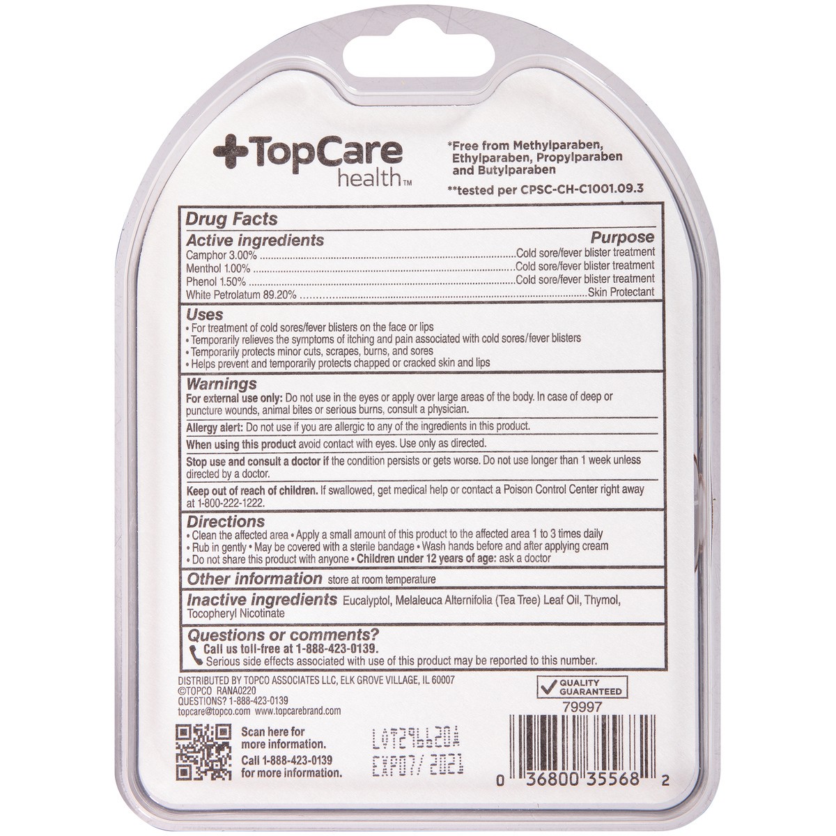 slide 5 of 9, TopCare Cold Sore Treatment, 0.07 oz