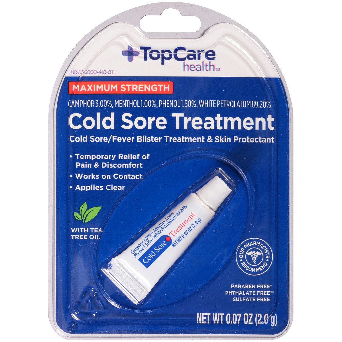 slide 6 of 9, TopCare Cold Sore Treatment, 0.07 oz