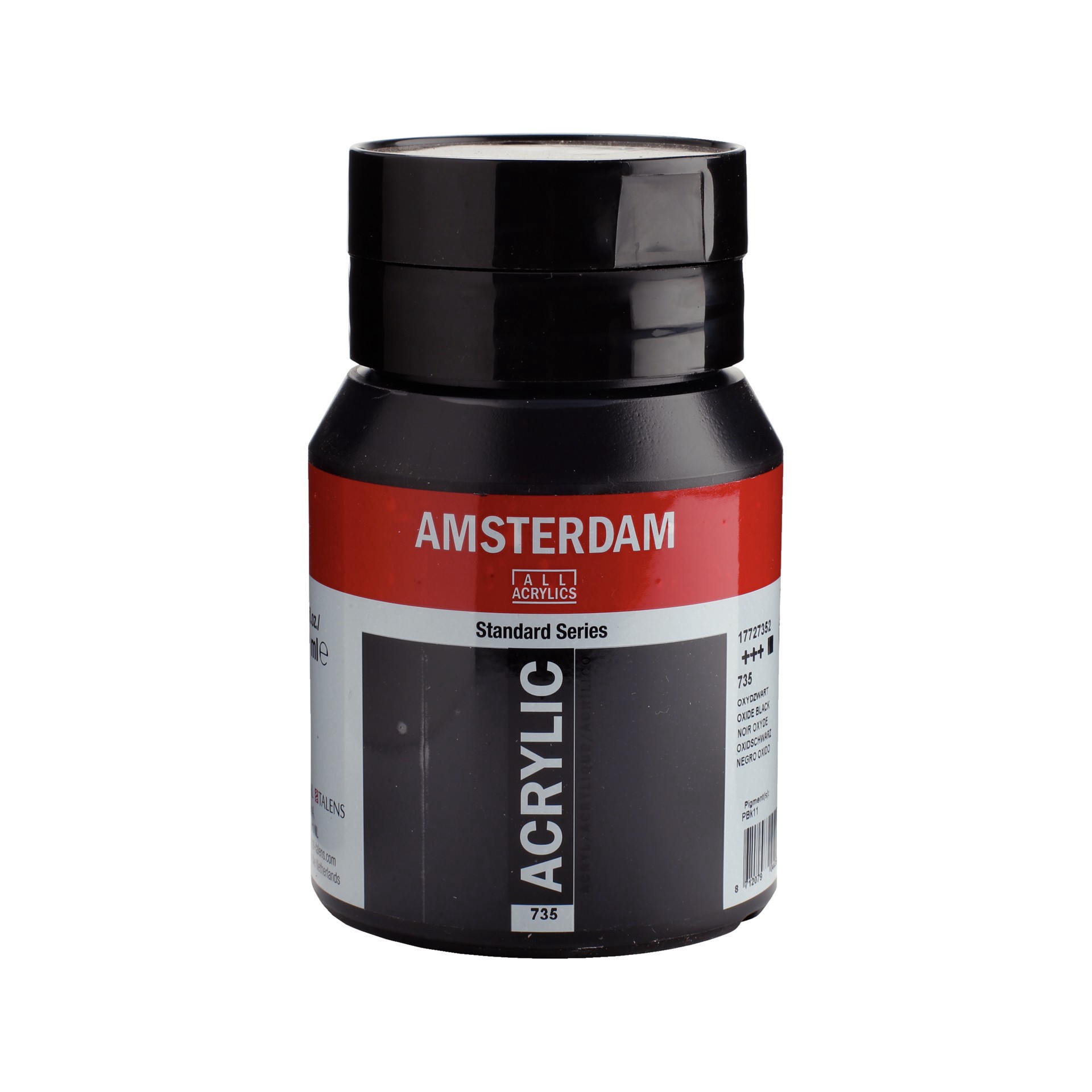 slide 4 of 4, New Amsterdam Standard Series Oxide Black Acrylic Paint, 500ml, 500 ml