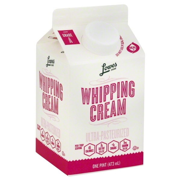 slide 1 of 1, Lowes Foods Whipping Cream, 16 oz